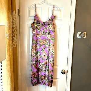 Lulus Lavendar/Lilac Floral Slip Dress